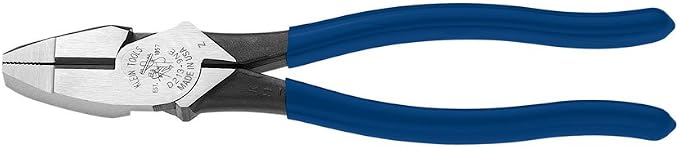 Klein Tools D213-9NE Pliers, 9-Inch Side Cutters & D248-9ST Pliers, Ironworker's Diagonal Cutting Pliers with High Leverage Design Works as Rebar Cutter and Rebar Bender, 9-Inch