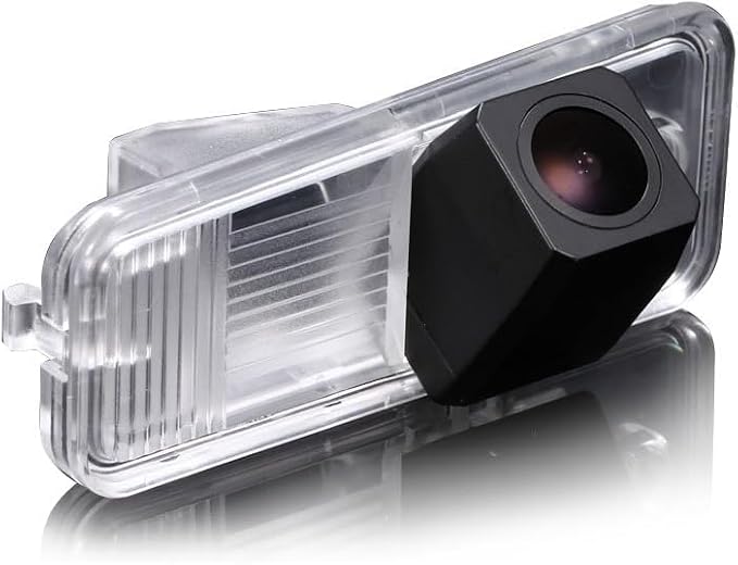 Super HD 1280x720 Pixel Car Backup Camera Night Vision License Plate Rear View Camera for Hyundai Santafe 2013/Hyundai Azera 2009(No.8225 with 1 Screw Hole)