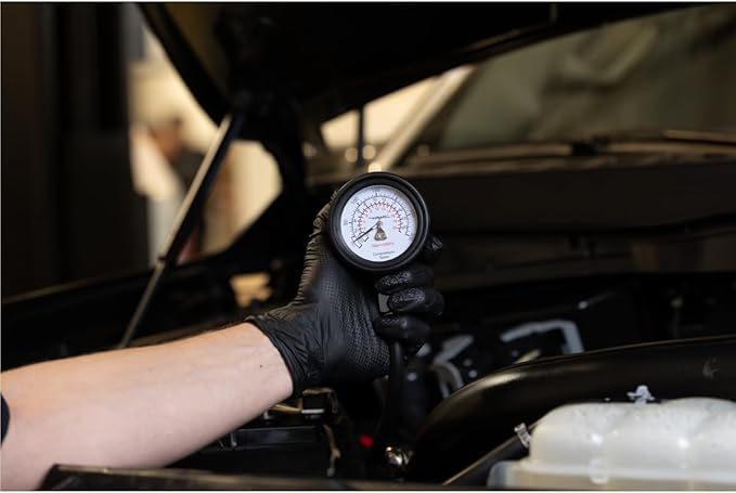 Mityvac MV5530 Engine Compression Test Kit, Manual Pressure Release, 2-3/4 in. Bourdon Tube Gauge, Quick-Disconnect Coupler, Includes Threaded Adapters for Motorcycles, Marine and Small Engines