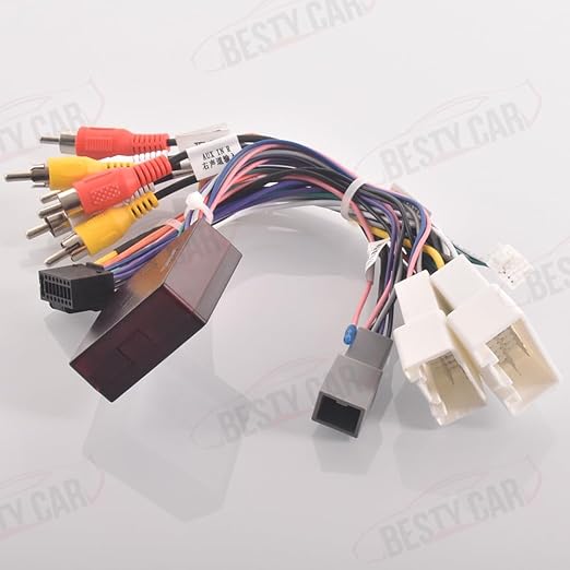 16pin Car Stereo Wiring Harness Adapter with Canbus Box for Mitsubishi Outlander Pajero Support OEM Rockford Amplifier Camera SWC USB