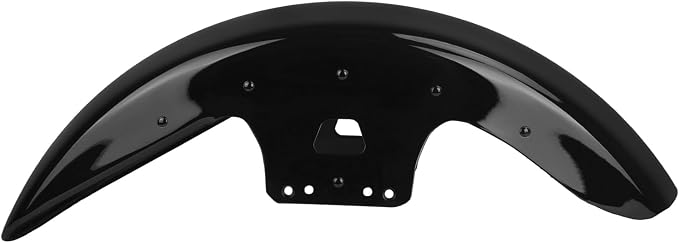 19 inch Front Fender Motorcycle Mudguard for Bagger Models Fit for Harley Touring Road King Electra Glide Street Glide Road Glide 2014-2023, Vivid Black
