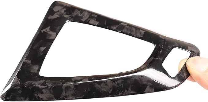 Fit for BMW F80 F82 M3 M4 2014 to 2019 Center Console Gearbox Decorative Panel Frame, Real Carbon Fiber Interior Accessories Gear Lever Panel Base Cover (LHD - Forged Carbon)