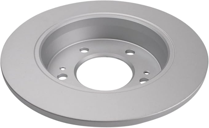 TRQ Rear Brake Rotor Set G Coated Solid Compatible with 2011-2023 Hyundai Elantra 2012-2023 Veloster 2018-2023 Kona 2020-2024 Venue 2014-2024 Kia Forte Forte5 Forte Koup Seltos Soul