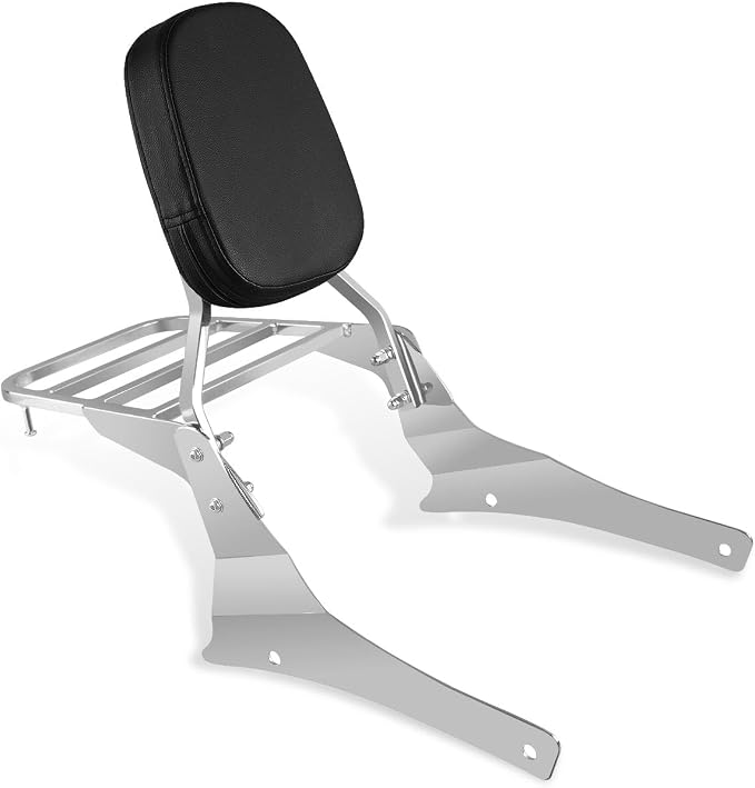 Sissy Bar & Luggage Rack for Suzuki Volusia VL800 (Chrome) | 2001-2011 Passenger Backrest
