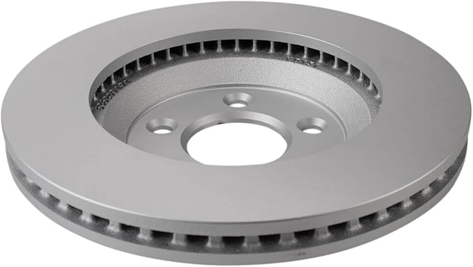TRQ Front Brake Rotors Set Vented Premium G-Coated Compatible with 2005-2014 Ford Mustang