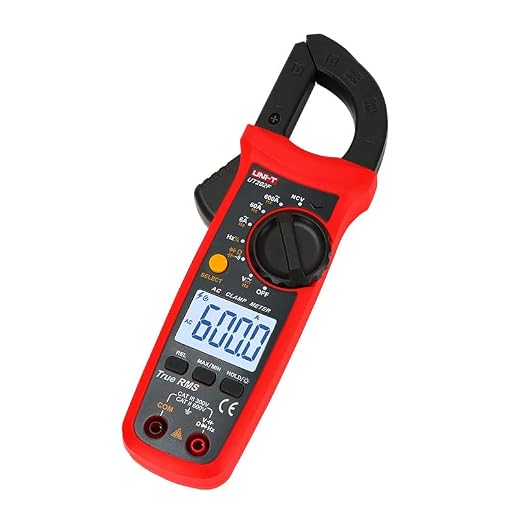 UNI-T Uni-Trend Multimeter clamp Meter UT201R/UT202R/UT203R/UT204R/UT202F AC/DC 400/600A Digital Ammeter clamp Meter DC AC for Measuring Ammeter Voltmeter Ohm Tester(UT202F)