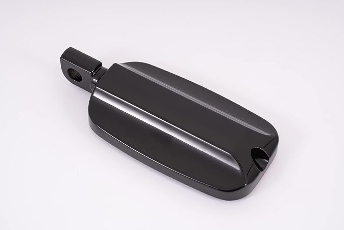 Kinglemc Front Rider Rear Passenger Position Floorboards Footboard Footpeg for Harley Dyna Touring Softail Sportster 883 1200 (Eagle 7.2 * 2.5", Black)