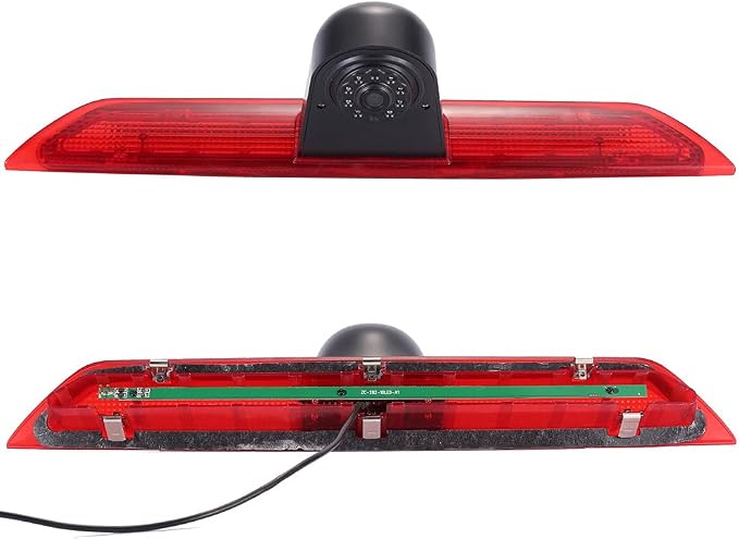 Car Third Roof Top Mount Brake Light 3 Rear View Camera Parking Safety Assistant System, HD Night Vision Waterproof for Ford Transit tourneo Custom Jumbo Kasten V363 F150 F250 F350 V636 MK8 2012-2020