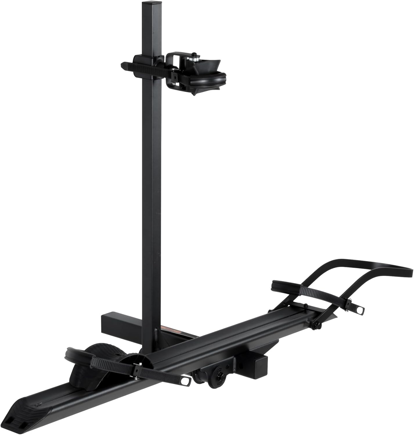 Rockland Aluminum 1-Ebike Rack, 100 lbs Capacity, Single Hitch Mount Electric Bike Rack, Fits up to 5" Fat Tire Width and 50" Wheelbase, Ebike Carrier Rack for 2" Receiver for Cars SUVs Vans RVs