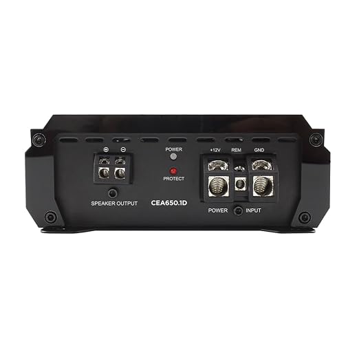 Orion Cobalt Elite CEA650.1D Class-D Monoblock Compact Car Subwoofer Amplifier, 650W RMS, 1/2/4 Ohm Stable, Adjustable Low Pass & Subsonic Filter, Bass Boost, MOSFET Power Supply, Bass Knob Included