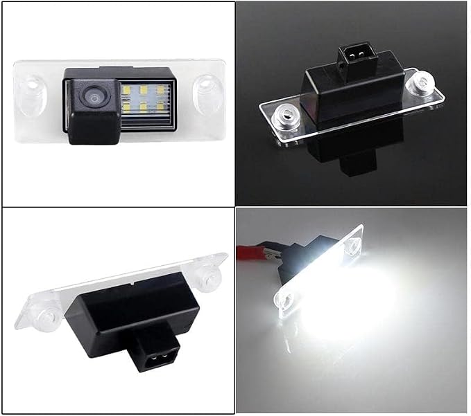 Car Umkehrkennzeichen Lichtkamera Nachtsicht wasserdichtes Einparksystem Rückfahrkamera für Audi A4 B5 S4 8D2 8D5 RS4 Avant Quattro Kombi Limousine A3 S3 (No.7306=82 mm x 31.1 60 mm)
