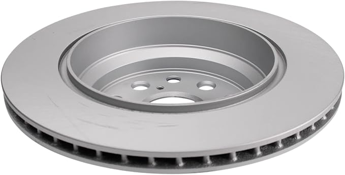 TRQ Rear Brake Rotor Set G Coated Vented Compatible with 2007-2017 Lexus LS460