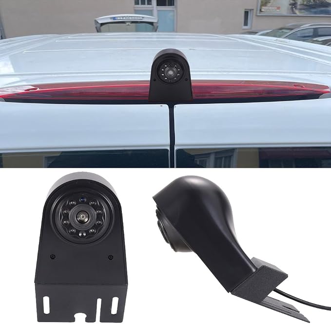 1280 * 720 Pixel Third Roof Brake Lamp Car Backup Camera Replacement for Mercedes-Benz Viano W639 Vito Mixto Kasten Bus W639 Crafter Dritte 3 Waterproof Night Vision Reverse Parking Vehicle Camera