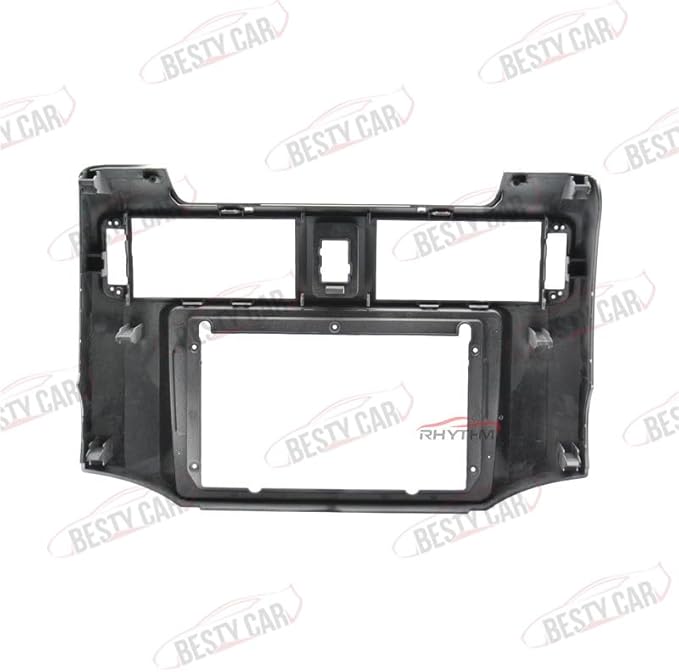 Fits for Toyota 4 Runner 2010-2019 Silver Car Radio Stereo Fascia Frame Double DIN 9 inch Dash Installation Mounting Kit
