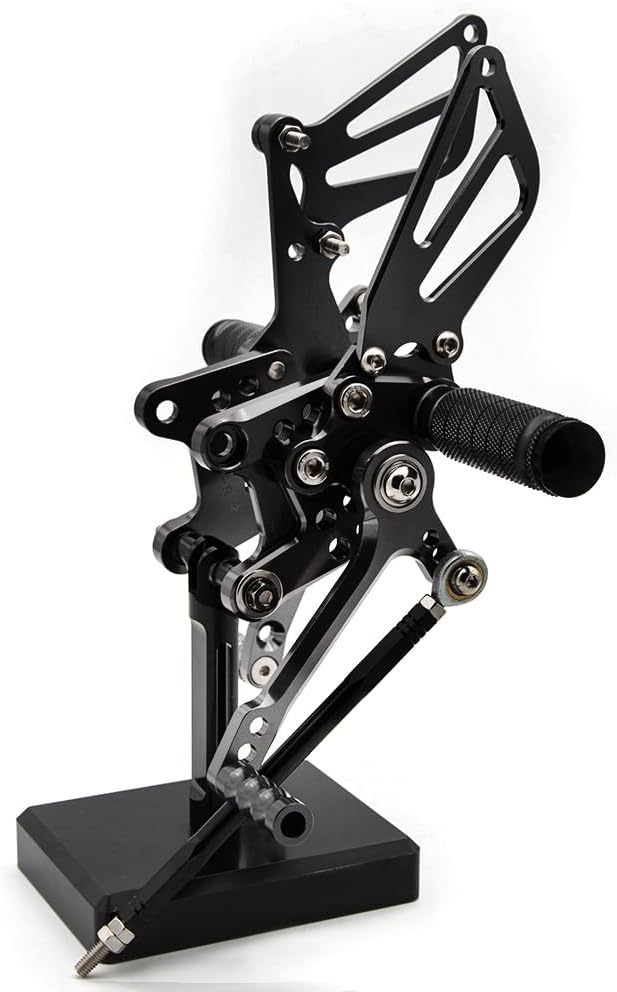 PROCNC Motorcycle Aluminum Rearsets Foot pegs Rear sets Footrest Fit for Suzuki GSXR1000 2000 2001 2002 2003 2004 GSXR750 1996-2005 SV650/SV650S SV1000/S 1998-2014 GSX600 2000-2005 (Black)
