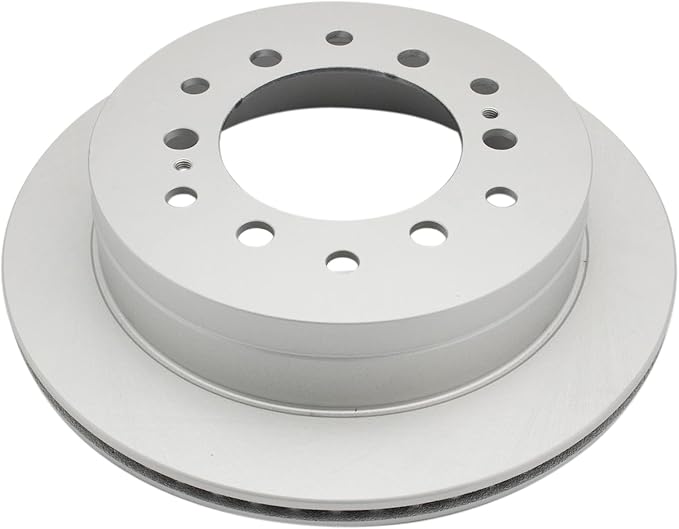 TRQ Rear Brake Rotor Set G Coated Vented Compatible with 2003-2009 Lexus GX470 2003-2009 Toyota 4Runner 2007-2009 FJ Cruiser 2001-2007 Sequoia