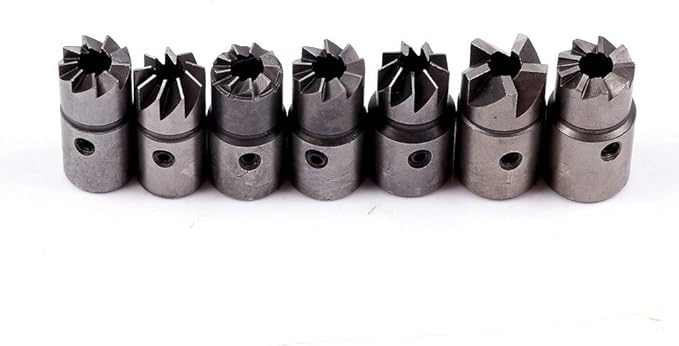 SCITOO 10pcs Seat Cutter Diesel Injector Set with Flat Reamer T-Handle Angled Reamer Hex Key