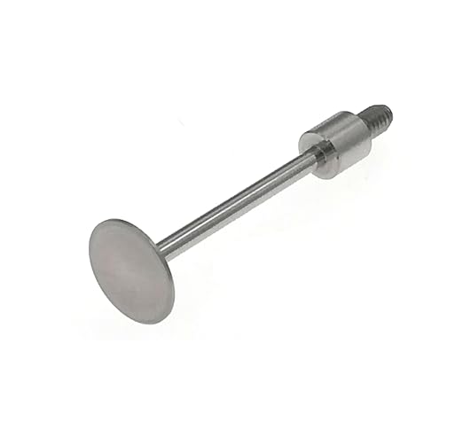 SUXING Flat Contact Points for Dial Indicator Depth 0.5mm Thickness 10 mm Diameter 4-48 UNF Thread 30 mm Length (4-48UNF D10L30)