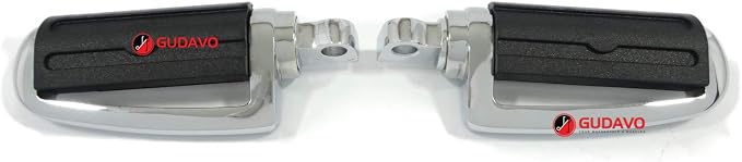 Motorcycle Aluminum Front Or Rear Foot Pegs Footboards Chrome Foot Pedal Footrests For Harley Davidson Street 750 XG750 Street 500 XG500 modele Touring 1988-2019 (Style: 16)
