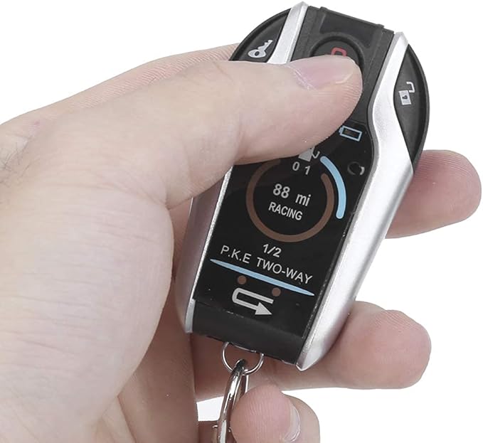 2 Way Alarm System Universal ABS Motorcycle Anti?Theft Remote Control for Security 12V with Remote Start for Most Motorcycle