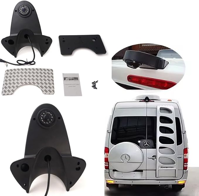 Car Top Mount Reverse Parking Camera, for Benz Sprinter B906 209 210 211 213 214 215 216 218 309 310 311 313 314 315 316 318 319 324 411 413 414 415 416 418 424 510 513 (with 7 inch Mirror)