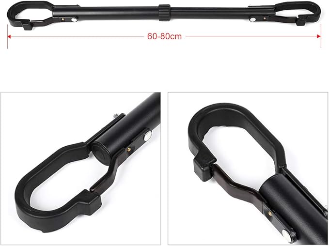 SCITOO Iron Bicycle Top Tube Adapter Fit Most Automobiles That Have A Roof Rack Including Round Square Oval and Flat Crossbars Black 1-Bike