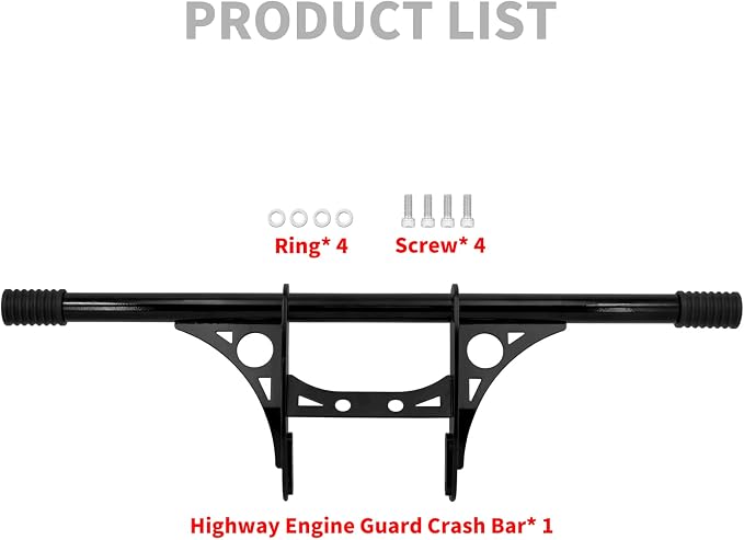 Engine Guard Crash Bar Front Highway Foot Pegs Fit for Harley Sportster 883 1200 2004-2023