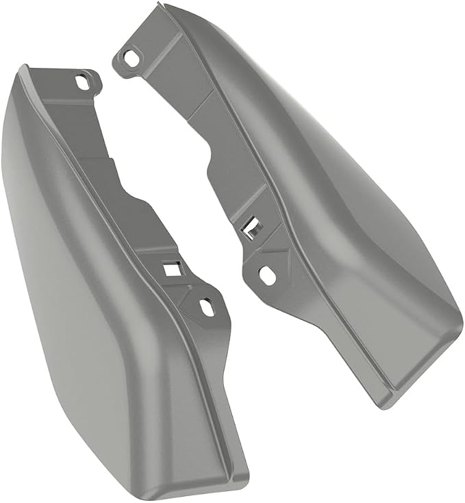 Color - Matched Mid Frame Air Deflectors Heat Shield, Perfectly Fit for Harley Touring Models 2009-2026 Mercury Silver