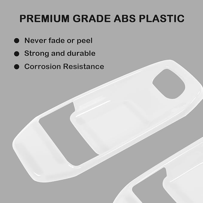 CheroCar 21PCS Full Set Interior Decoration Trim Kit for 2018-2026 Jeep Wrangler JL JLU & Gladiator JT Steering Button Frame, Air Conditioning Vent, Reading Light, Speaker (White)