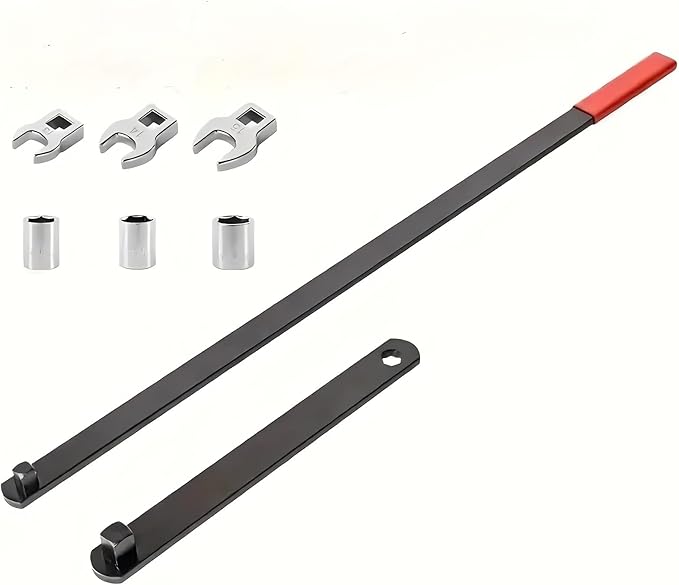 8PCS Universal Serpentine Belt Tool Kit - 3/8" & 1/2" Drive Belt Adjust Tightener Wrench Set for Automotive Repair & Maintenance
