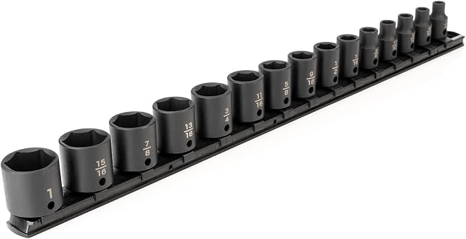 TEKTON 3/8 Inch Drive Impact Socket Set, 15-Piece | SID91104