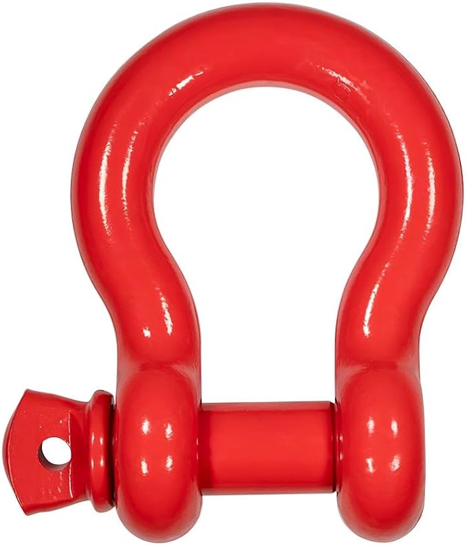 Mytee Products 1-3/4" Anchor Shackle Forged Carbon Steel w/Alloy Screw Pin Load Limit # 25 Tons (3,00,000 lbs)|Double Rust Protection Heavy Duty D Ring Shackle for Towing, Rigging & Vehicle Recovery