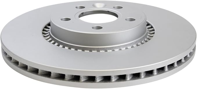 TRQ Front Brake Rotor Set G Coated Vented Compatible with 2008-2015 Land Rover LR2 2007-2018 Volvo S60 S60 Cross Country S80 V60 V60 Cross Country V70 XC70