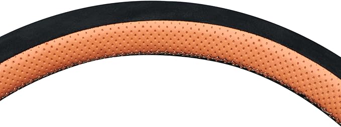 MEWANT Hand Stitch 3D Style Real Leather Steering Wheel Protector Wrap Cover for GMC Sierra 1500 2019-2023/Sierra 1500 Limited 2022/Sierra 2500 2020-2024/Sierra 3500 2020-2024/Yukon 2021-2023
