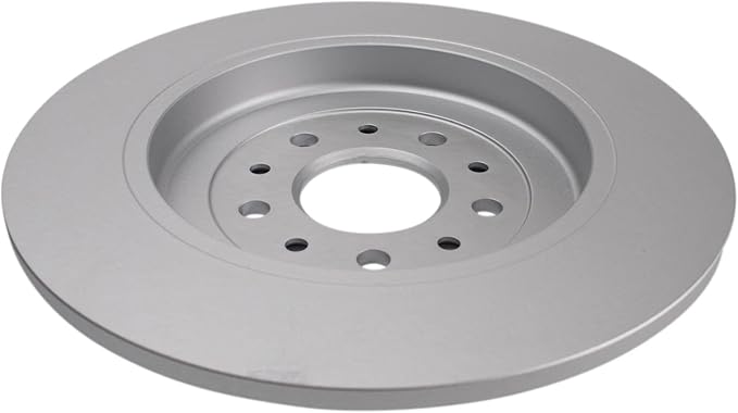 TRQ Rear Brake Rotor Set G Coated Solid Compatible with 2005-2019 Ford Five Hundred Freestyle Taurus Taurus X Flex Edge Explorer 2009-2019 Lincoln MKS MKT MKX 2005-2009 Mercury Montego Sable