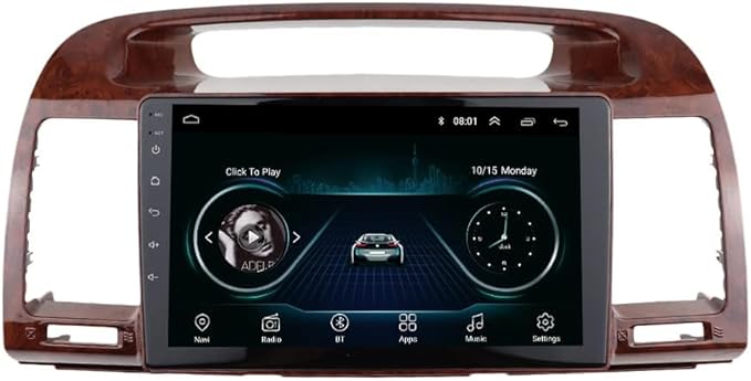 YuYue Electronic 9-inch 2din Car Radio Dashboard Compatible with Toyota Camry 5 2001-2006 Stereo Panel, for Teyes Car Panel with Dual Din CD DVD Frame Radio Kit