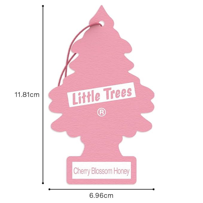 LITTLE Air Fresheners Car Air Freshener. Hanging Tree Provides Long Lasting Scent for Auto or Home. Cherry Blossom, 24 Air Fresheners (Pack of 6)