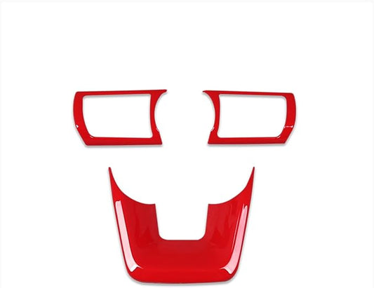 Beautost Fit for Nissan New Kicks 2025 2026 Wheel Steering Trim Panel Cover Trims (Red)