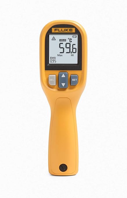Fluke 59 Max+ Infrared Thermometer, Yellow, 59 max Plus, 10:1 DTS Ratio, FLUKE-59 MAX+ NA