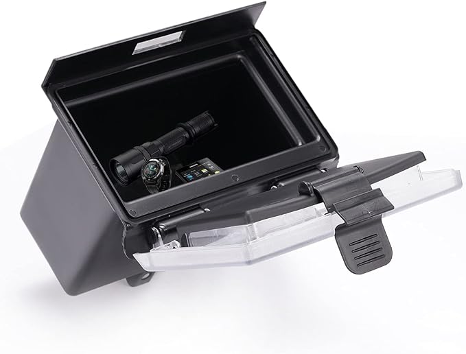 A & UTV PRO Center Console Dash Storage Box for RZR XP 1000, Upgraded with Seal ABS Plastic Glove Box for 2014-2018 Polaris RZR XP 4 1000 S 900 Accessories