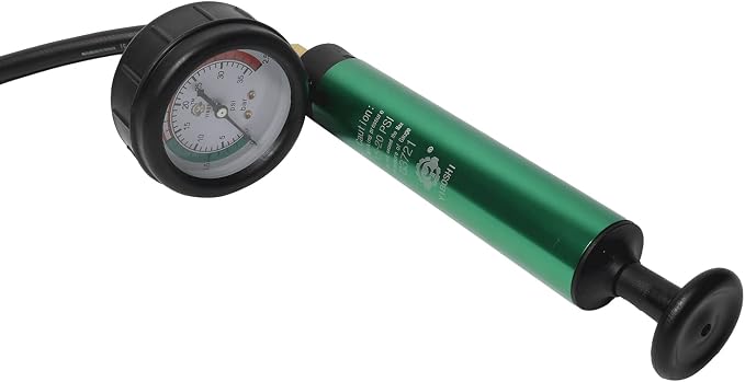 Radiator Pressure Tester Kit, Universal Coolant Pressure Tester Automotive Cooling System Pressure Tester Vacuum Type Coolant Radiator Refill Tool Kit