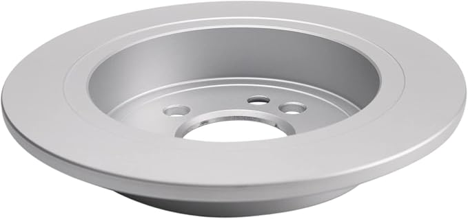 TRQ Rear Brake Rotor Set Solid G Coated Compatible with 2002-2006 Mini Cooper