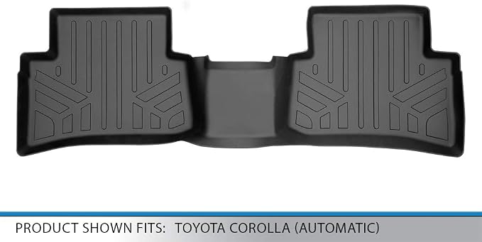 SMARTLINER Custom Fit Floor Mats 2nd Row Liner for 2019-2025 Toyota Corolla