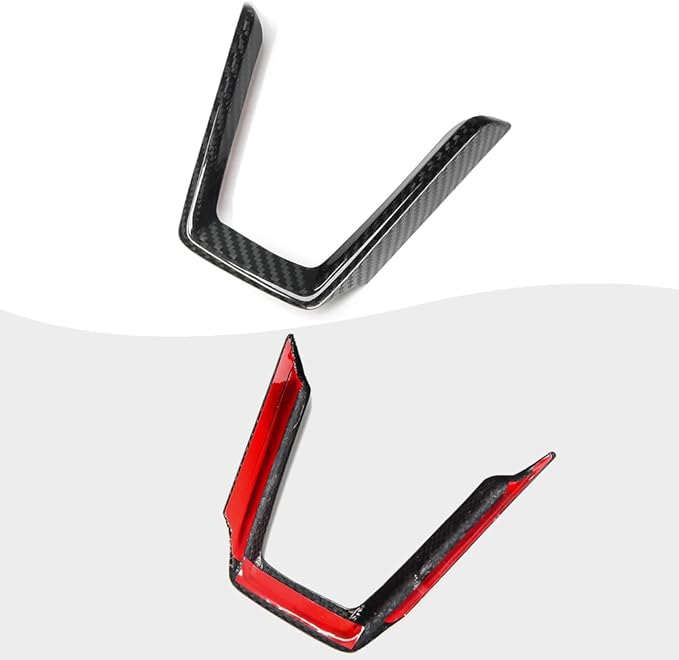Jogon Dry Carbon Fiber Steering Wheel Lower Trim for Subaru WRX VB STI S4 2022 2023 2024 U-Shaped Frame, Steering Wheel Bezel Cover