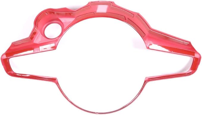 TOYCIDFG Car Steering Wheel Frame Trim Cover Compatible with Alfa Romeo Giulia Stelvio 2020 2021 2022 Interior Accessories ABS Inner Decoration (Sport Red)