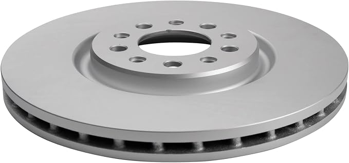 TRQ Front Brake Rotor Set G Coated Vented Compatible with 2015-2017 Chrysler 200 2014-2023 Jeep Cherokee 2023 Compass 2023 Dodge Hornet
