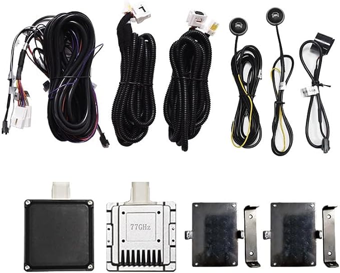 BY-J Blind Spot Monitoring System, 77 GHz Millimeter Wave Radar 12V Universal Car Blind Spot Detection System, Sensitive Radar Sensors Blind Area Detection System