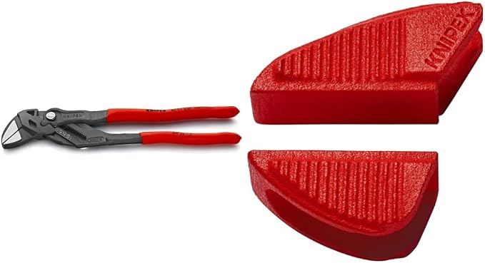 KNIPEX Tools - Pliers Wrench, Black Finish (8601250), 10-Inch & 86 09 250 V01 Tools - Jaw Protectors for New 10" Pliers Wrench 86 XX 250 (8609250V01)