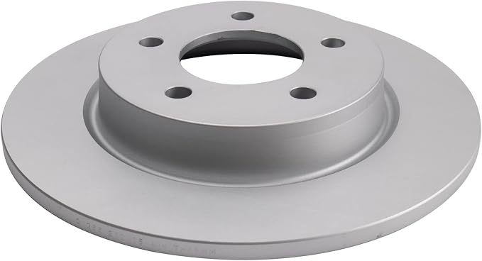 TRQ Rear Brake Rotor Set G Coated Solid Compatible with 2004-2013 Mazda 3