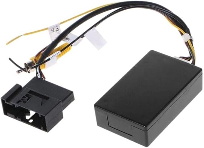 26Pin RGB to CVBS (RCA) AV Signal Reverse Camera Adapter Can Bus Decoder Compatible for VW Passat CC Tiguan w/Original OEM RGB Rearview Backup Camera
